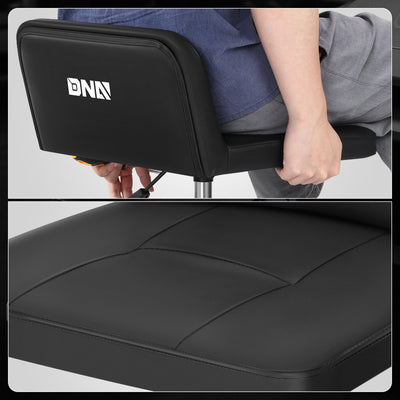 Rolling Padded Seat w/ Backrest <br> 22 to 25.5 in. Adjustable Height