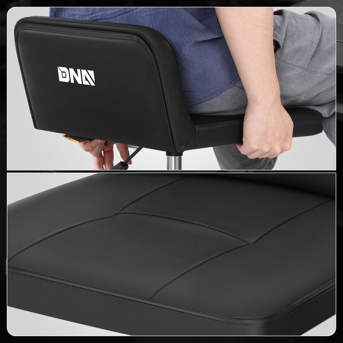 Rolling Padded Seat w/ Backrest <br> 22 to 25.5 in. Adjustable Height