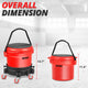 Heavy Duty 15L Car Washing System Bucket Set<br>w/ 5 Swivelling Casters