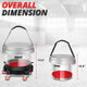 Heavy Duty Transparent 15L Car Washing System Set<br>w/ 5 Swivelling Casters