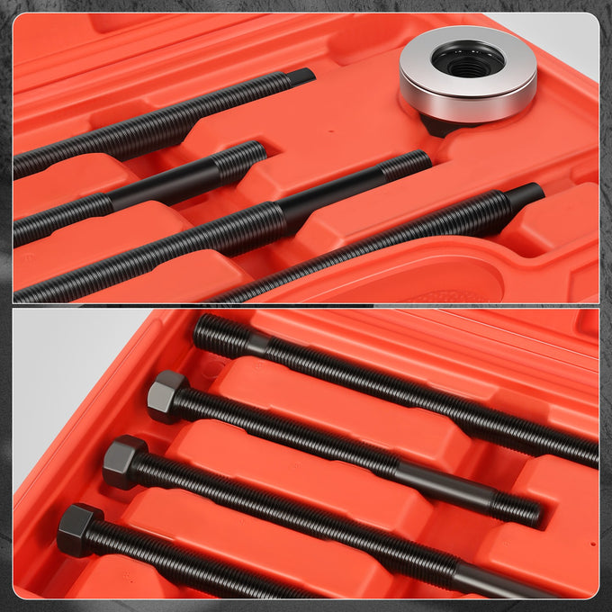 Long Reach Harmonic Balancer Install Kit <BR> W/ 4 long bolts & a nut/bearing assembly