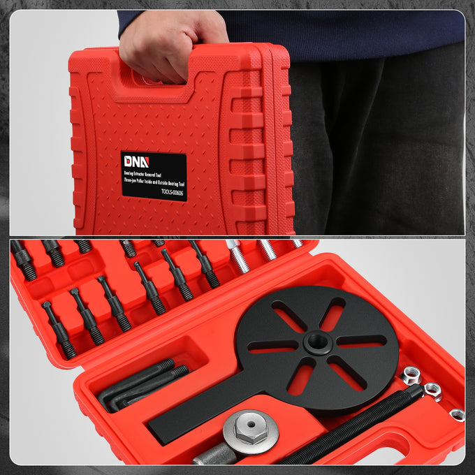 Bearing Extractor Removal Tool Set w/6 Sizes & Hooks <br> Suitable for multiple types of bearings