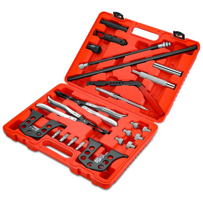 OHV OHC Valve Spring Compressor Tool Kit <br> For 8, 16, and 24 mm valve engines