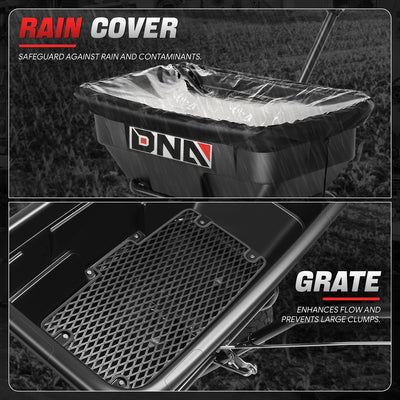125 lbs / 60L Adjustable Walk-Behind Spreader <br> 12.9in. pneumatic tires