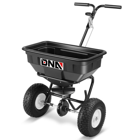 125 lbs / 60L Adjustable Walk-Behind Spreader <br> 12.9in. pneumatic tires