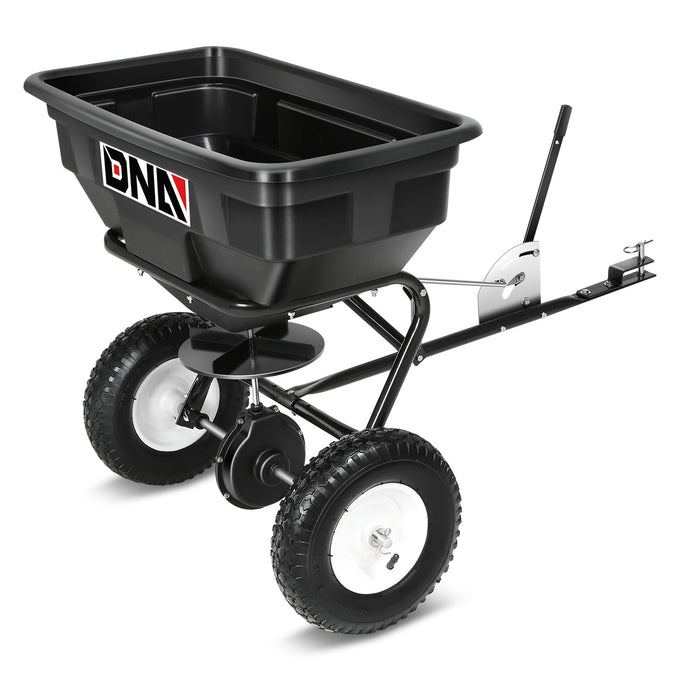 125 lbs (56kg) / 60L Spreader w/12.2 in. tires <br> Dimensions (in.): 29.5 L x 16.5 W x 13.4 H