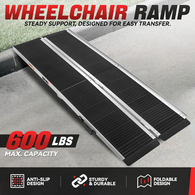 6FT L Anti-Slip Wheelchair Pad Ramp <BR> 6ft. L x 28.7 in. W