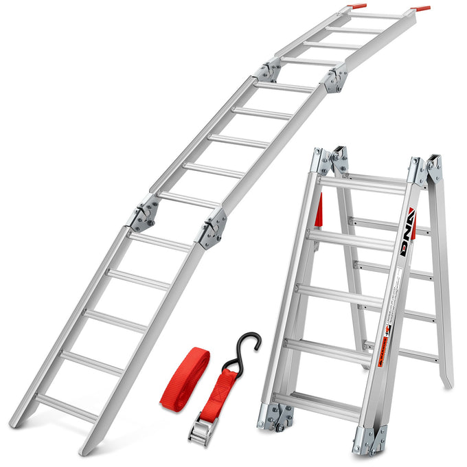 Aluminium Dual Folding Ramp <br> 78 L in. x 12 W in.