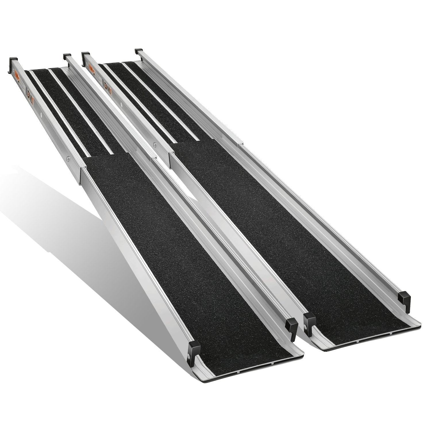 Portable Folding Aluminum Alloy Wheelchair Ramp <br> Adjustable Length from 41.4 in. to 72 in.