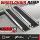 Portable Folding Aluminum Alloy Wheelchair Ramp <br> Adjustable Length from 41.4 in. to 72 in.