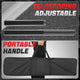 Portable Folding Aluminum Alloy Wheelchair Ramp <br> Adjustable Length from 54 in. to 96 in.