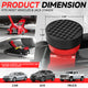 2PCS 4T 2.48 in. Rubber Floor Jack Pads <br> Dimension: 1.08 in. H X 2.48 in. Diameter