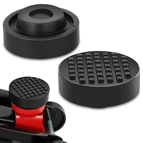 2PCS 4T 2.48 in. Rubber Floor Jack Pads <br> Dimension: 1.08 in. H X 2.48 in. Diameter