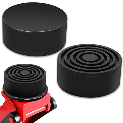 2PCS 4T 4.87 in. Rubber Floor Jack Pads <br> Dimension: 1.75 in. H X 4.17 in. Diameter