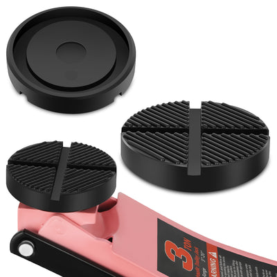 2PCS 4T 4.93 in. Rubber Floor Jack Pads <br> Dimension: 1.02 in. H X 4.93 in. Diameter