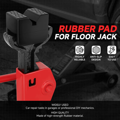 2PCS 4T 4.93 in. Rubber Floor Jack Pads <br> Dimension: 1.97 in. H X 4.93 in. Diameter