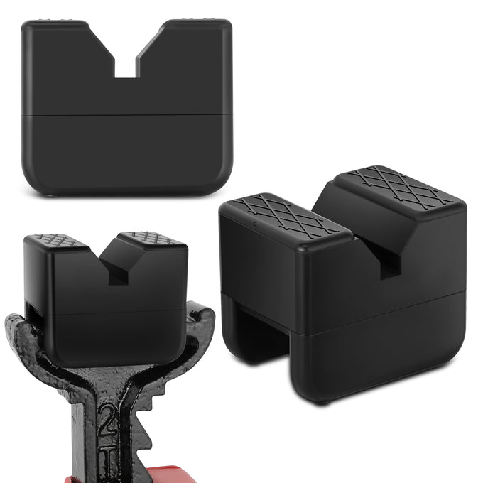 2PCS 4T 4.93 in. Rubber Floor Jack Pads <br> Dimension: 1.97 in. H X 4.93 in. Diameter
