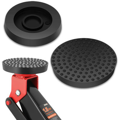 2PCS 4T 4.03 in. Rubber Floor Jack Pads <br> Dimension: 0.64 in. H X 4.03 in. Diameter