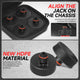 4PCS 3 in.Rubber Floor Jack Pads <br> 16-24 Tesla Model 3, Y, S, X