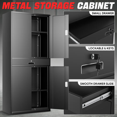 Metal Storage Cabinets[A Variety Of Color Options] <br> 70.87 H×31.5 W×15.7 in. D