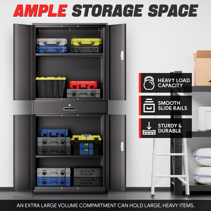 Metal Storage Cabinets[A Variety Of Color Options] <br> 70.87 H×31.5 W×15.7 in. D