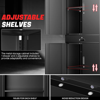 Metal Storage Cabinets[A Variety Of Color Options] <br> 70.87 H×31.5 W×15.7 in. D
