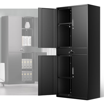 Metal Storage Cabinets[A Variety Of Color Options] <br> 70.87 H×31.5 W×15.7 in. D