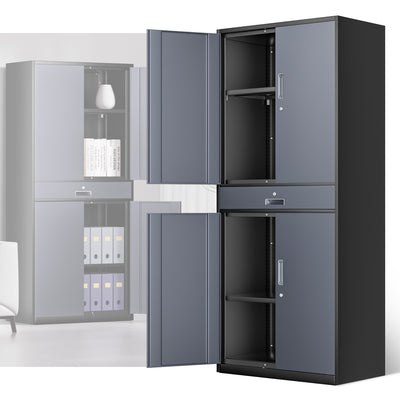 Metal Storage Cabinets[A Variety Of Color Options] <br> 70.87 H×31.5 W×15.7 in. D