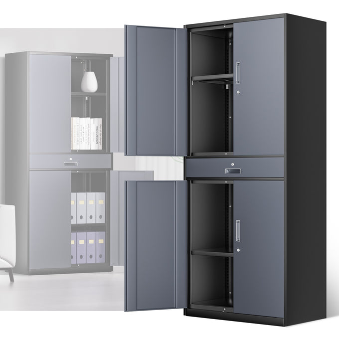 Metal Storage Cabinets[A Variety Of Color Options] <br> 70.87 H×31.5 W×15.7 in. D