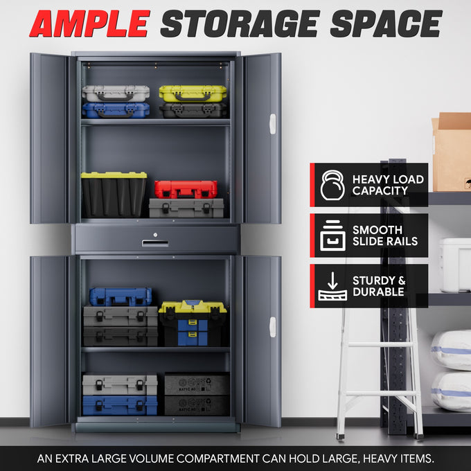 Metal Storage Cabinets[A Variety Of Color Options] <br> 70.87 H×31.5 W×15.7 in. D
