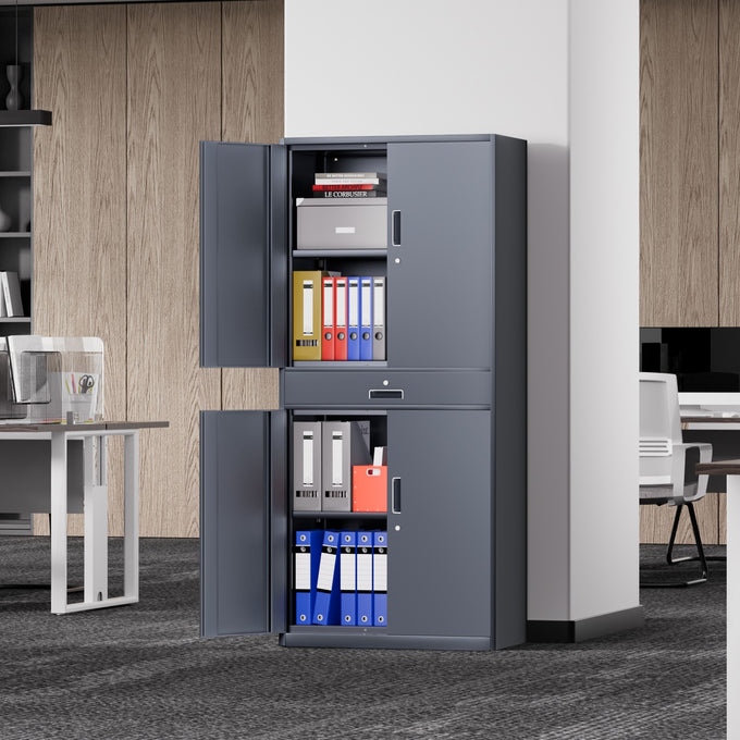 Metal Storage Cabinets[A Variety Of Color Options] <br> 70.87 H×31.5 W×15.7 in. D