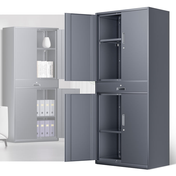 Metal Storage Cabinets[A Variety Of Color Options] <br> 70.87 H×31.5 W×15.7 in. D