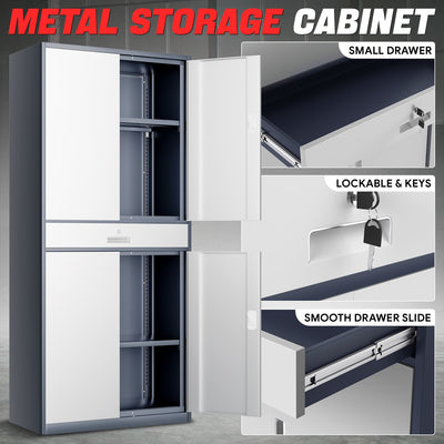 Metal Storage Cabinets[A Variety Of Color Options] <br> 70.87 H×31.5 W×15.7 in. D