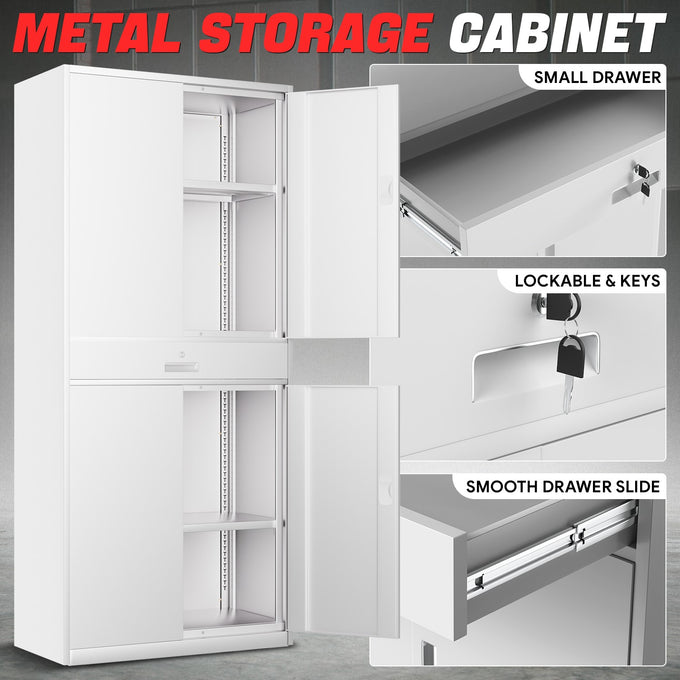 Metal Storage Cabinets[A Variety Of Color Options] <br> 70.87 H×31.5 W×15.7 in. D