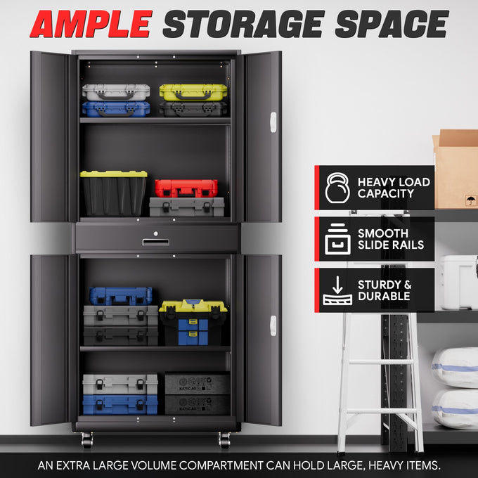 Metal Storage Cabinets[A Variety Of Color Options] <br> 15.71 D x 31.5 W x 72.56 in. H