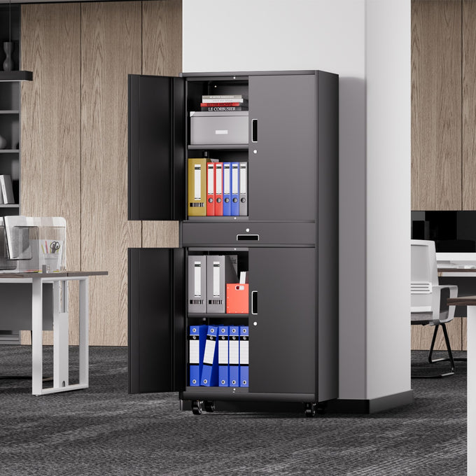 Metal Storage Cabinets[A Variety Of Color Options] <br> 15.71 D x 31.5 W x 72.56 in. H