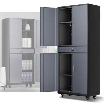 Metal Storage Cabinets[A Variety Of Color Options] <br> 15.71 D x 31.5 W x 72.56 in. H