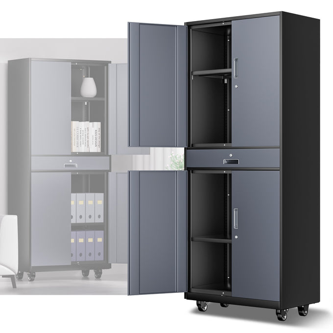 Metal Storage Cabinets[A Variety Of Color Options] <br> 15.71 D x 31.5 W x 72.56 in. H