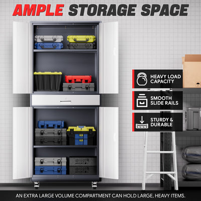 Metal Storage Cabinets[A Variety Of Color Options] <br> 15.71 D x 31.5 W x 72.56 in. H