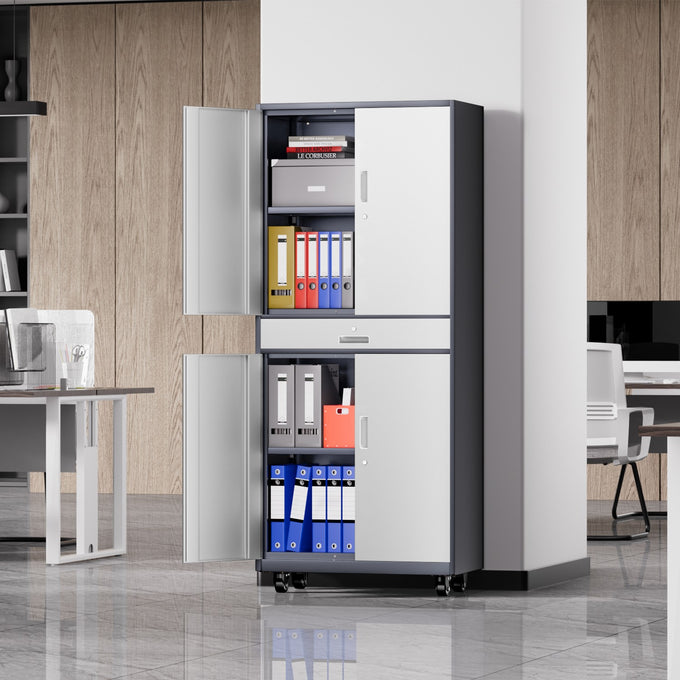 Metal Storage Cabinets[A Variety Of Color Options] <br> 15.71 D x 31.5 W x 72.56 in. H