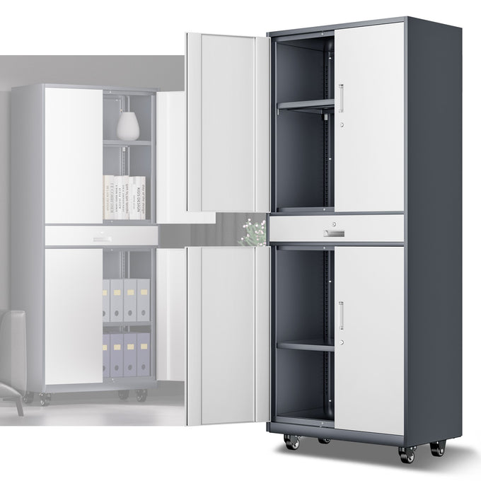 Metal Storage Cabinets[A Variety Of Color Options] <br> 15.71 D x 31.5 W x 72.56 in. H