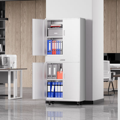 Metal Storage Cabinets[A Variety Of Color Options] <br> 15.71 D x 31.5 W x 72.56 in. H