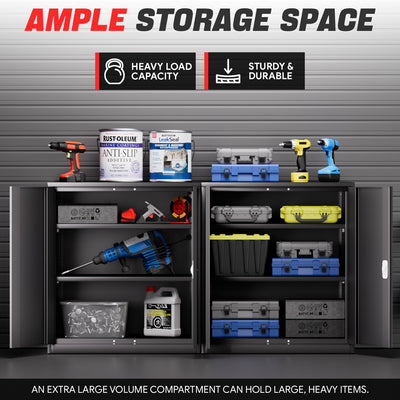 Metal Storage Cabinets[A Variety Of Color Options] <br> 15.75 D x 31.5 W x 36.02 in. H