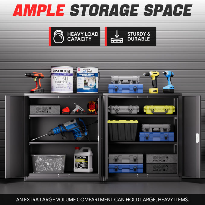 Metal Storage Cabinets[A Variety Of Color Options] <br> 15.75 D x 31.5 W x 36.02 in. H