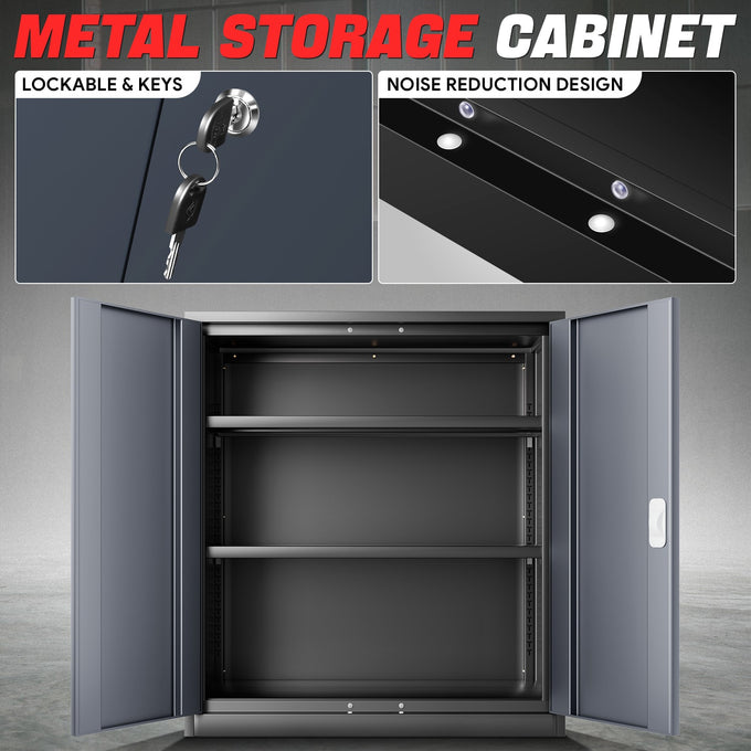 Metal Storage Cabinets[A Variety Of Color Options] <br> 15.75 D x 31.5 W x 36.02 in. H