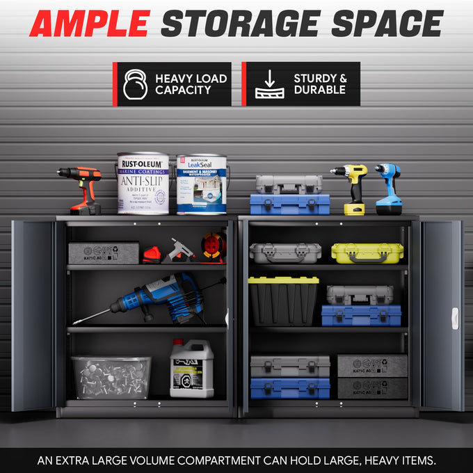 Metal Storage Cabinets[A Variety Of Color Options] <br> 15.75 D x 31.5 W x 36.02 in. H