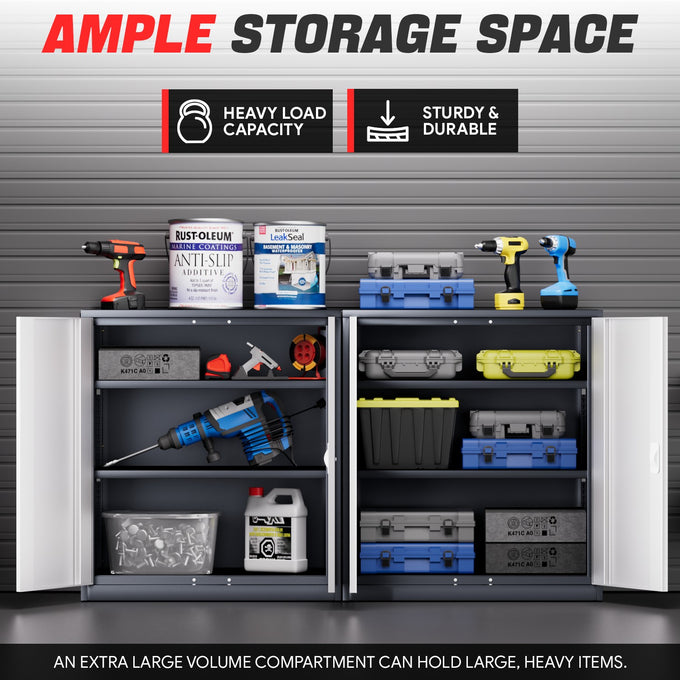 Metal Storage Cabinets[A Variety Of Color Options] <br> 15.75 D x 31.5 W x 36.02 in. H