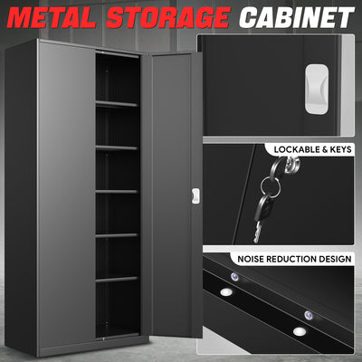 Metal Storage Cabinets[A Variety Of Color Options] <br> 15.71 D x 31.5 W x 70.87  in. H