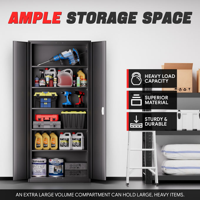 Metal Storage Cabinets[A Variety Of Color Options] <br> 15.71 D x 31.5 W x 70.87  in. H