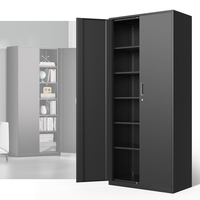 Metal Storage Cabinets[A Variety Of Color Options] <br> 15.71 D x 31.5 W x 70.87  in. H